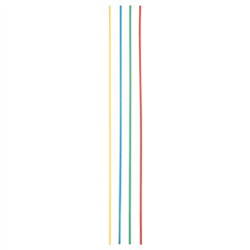 Drinkrietjes maxi Papier Ø 6mm x 80cm kleuren assortiment