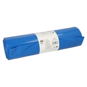 Industrie afvalzakken LDPE 120 l 110cm x 70cm Blauw - Horecavoordeel.com
