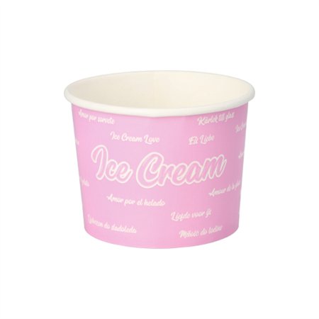 IJsbekers Karton rond 250ml Ø 9,5cm x 6,2cm - Horecavoordeel.com