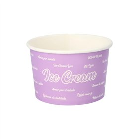 IJsbekers Karton rond 500ml Ø 11,2cm x 7,8cm