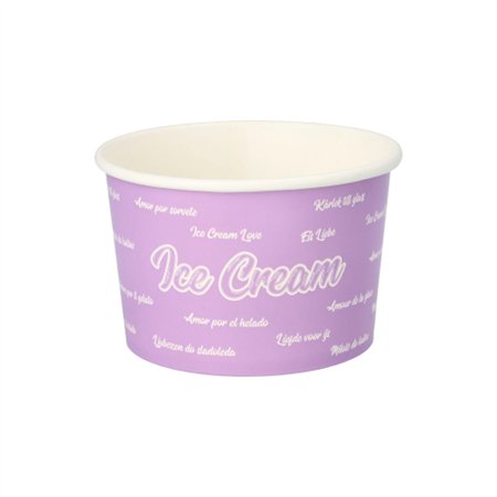 IJsbekers Karton rond 500ml Ø 11,2cm x 7,8cm