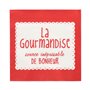 Servetten 3-laags 1/4 vouw 33cm x 33cm Rood La Gourmandise - Horecavoordeel.com