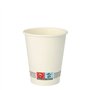 Drinkbekers Karton To Go 0,2 l Ø 8cm x 9,1cm Wit