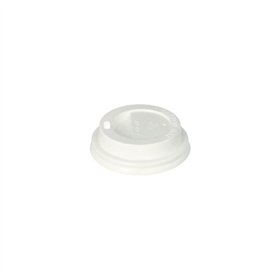Deksel PS To Go rond Ø 6cm x 2cm Wit - Horecavoordeel.com