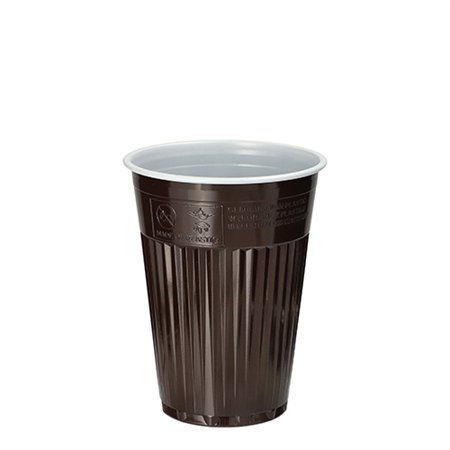 Termobekers voor automaten PS 0,18 l Ø 7,03cm x 9cm Bruin / Wit