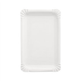 Schaaltjes Karton rechthoekig 13cm x 20cm Wit