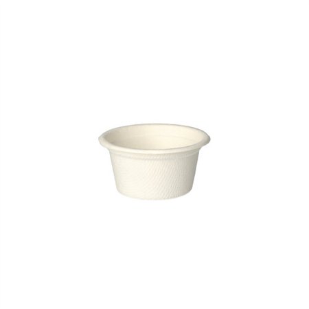 Dressingschaaltjes Suikerriet 60ml Ø 6cm x 3cm - Horecavoordeel.com