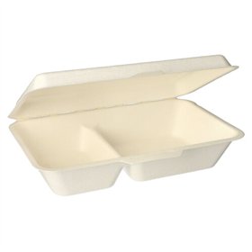 Menuboxen Suikerriet 2-vaks 6,5cm x 24cm x 15,5cm
