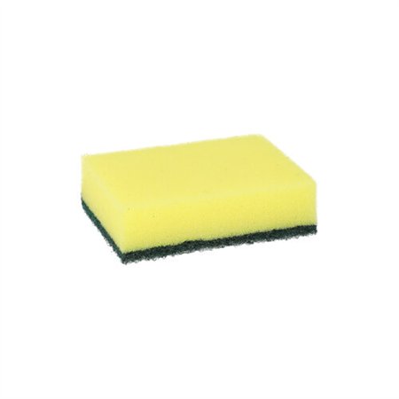 Pannensponsen rechthoekig 2,6cm x 9cm x 6,6cm Geel/Groen - Horecavoordeel.com