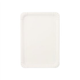 Schaaltjes Karton rechthoekig 16cm x 23cm Wit