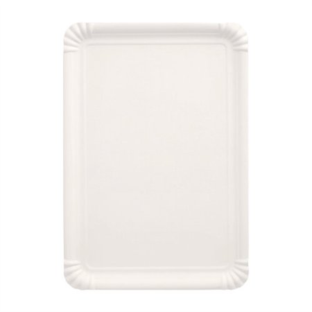 Schaaltjes Karton rechthoekig 18cm x 26cm Wit - Horecavoordeel.com