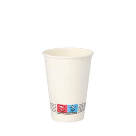 Automaatbekers van Karton To Go 0,18 l Ø 7cm x 9,2cm Wit