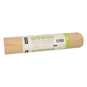 Huisvuilzakken gemaakt van 100% PCW Waste-To-Waste 60 l 85cm x 60cm Bruin