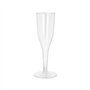 Herbruikbare glazen met steel voor mousserende wijn PS 0,1 l Ø 5cm x 16,5cm Glashelder