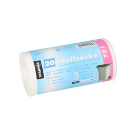 Industrie afvalzakken HDPE 70 l 100cm x 58cm Transparant - Horecavoordeel.com