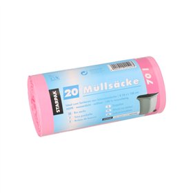 Industrie afvalzakken HDPE 70 l 100cm x 58cm Roze - Horecavoordeel.com