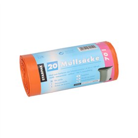Industrie afvalzakken HDPE 70 l 100cm x 58cm Oranje - Horecavoordeel.com