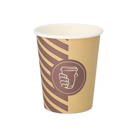 Drinkbekers Karton 0,2 l Ø 8cm x 9,2cm Coffee Line - Horecavoordeel.com