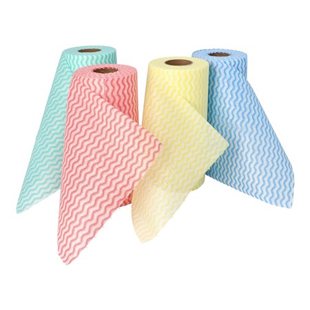 Schoonmaakdoekjes 1750cm x 18cm kleuren assortiment 50 Blad geperforeerd niet krassend