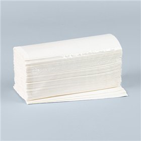 Blad Handdoekjes C-vouw 50cm x 25cm Wit 1-laags - Horecavoordeel.com