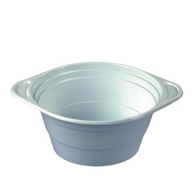 Soepkommen PP rond 750ml Ø 15,6cm x 6,5cm Wit met handvat