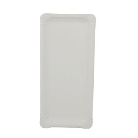 Schaaltjes Karton (rc) rechthoekig 11cm x 24cm Wit - Horecavoordeel.com