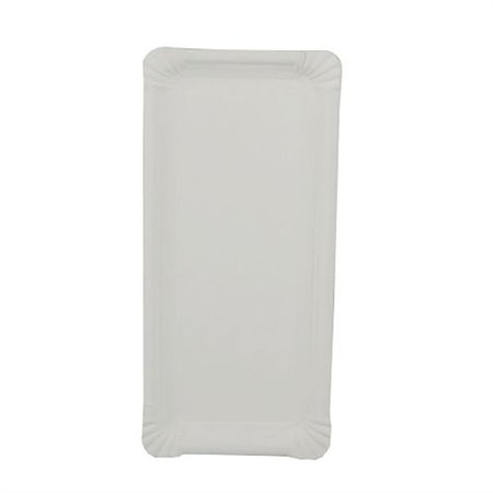 Schaaltjes Karton (rc) rechthoekig 11cm x 24cm Wit - Horecavoordeel.com