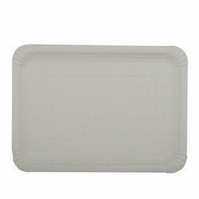 Schaaltjes Karton (rc) rechthoekig 21cm x 29cm Wit