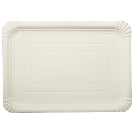 Schaaltjes Karton rechthoekig 24cm x 34cm Wit