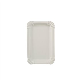 Schaaltjes Karton rechthoekig 10cm x 16cm Wit extra sterk