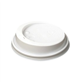 Deksels PS To Go rond Ø 8cm x 2cm Wit