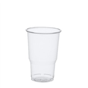 Drinkbekers voor koude dranken PLA 0,25 l Ø 7,8cm x 11cm Glashelder met schuimkraag