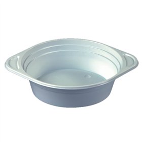 Soepkommen PP rond 500ml Ø 15,6cm x 4,5cm Wit met handvat