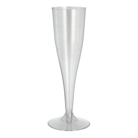 Glazen voor mousserende wijn PS 0,1 l Ø 5cm x 17,5cm Glashelder