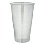 Drinkbeker voor bier PP 0,5 l Ø 9,5cm x 14,8cm Transparant met schuimkraag - Horecavoordeel.com