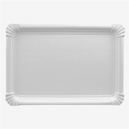 Schaaltjes Karton rechthoekig 18cm x 26cm Wit - Horecavoordeel.com