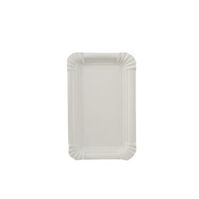 Schaaltjes Karton rechthoekig 10cm x 16cm Wit