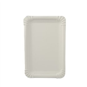 Schaaltjes Karton rechthoekig 13cm x 20cm Wit