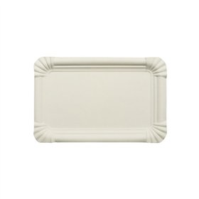 Schaaltjes Karton (rc) rechthoekig 13cm x 20cm Wit extra sterk