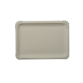 Schaaltjes Karton rechthoekig 16,5cm x 23cm Wit