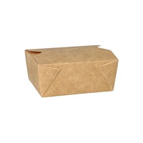 Kartonnen lunchboxen 500ml 5cm x 9cm x 11cm Bruin