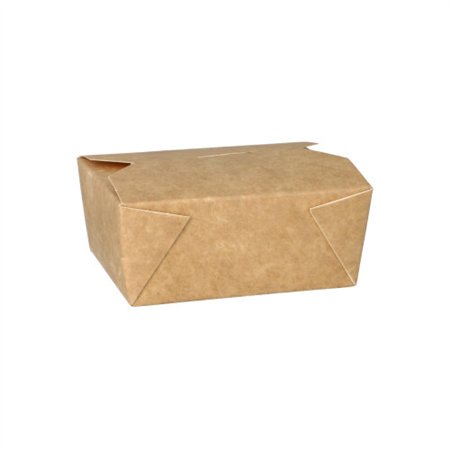 Kartonnen lunchboxen 500ml 5cm x 9cm x 11cm Bruin