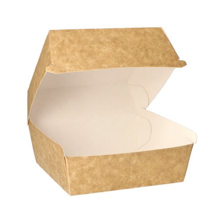 Hamburgerbox Karton van verse houtvezels 8cm x 10,5cm x 11,5cm