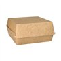 Hamburgerbox Karton van verse houtvezels 7,5cm x 14,5cm x 14,5cm
