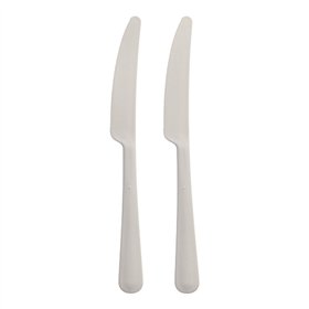 Messen herbruikbaar PP 19,7cm Wit Circulware - Horecavoordeel.com