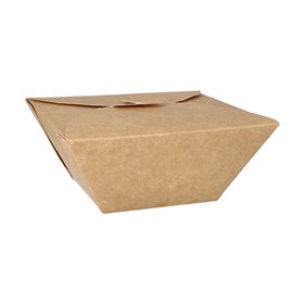Kartonnen lunchboxen 8cm x 17cm x 17cm Bruin