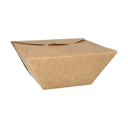 Kartonnen lunchboxen 8cm x 17cm x 17cm Bruin