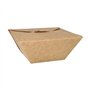 Kartonnen lunchboxen 8cm x 17cm x 17cm Bruin - Horecavoordeel.com