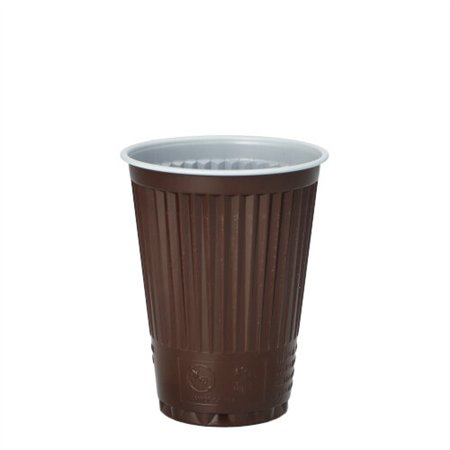 Termobekers voor automaten PS 0,18 l Ø 7,03cm x 8,99cm Bruin / Wit - Horecavoordeel.com