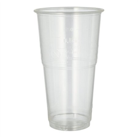Drinkbekers voor koude dranken PLA 0,5 l Ø 9,5cm x 16,2cm Glashelder met schuimkraag
